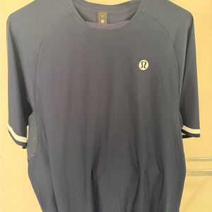 lululemon athletica Men's Blue Athletic Shirt - tennis